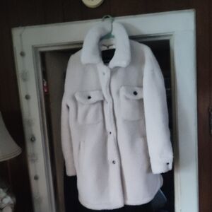 Lucky Brand Cream Teddy Jacket